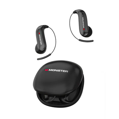 Monster Airstar C01 Wireless Bluetooth Headset, Ultra-Light Hanging Earphones with Hi-Fi Stereo Sound, Bluetooth 6.0, Long Battery Life for Music & Calls