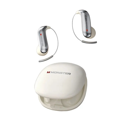 Monster Airstar C01 Wireless Bluetooth Headset, Ultra-Light Hanging Earphones with Hi-Fi Stereo Sound, Bluetooth 6.0, Long Battery Life for Music & Calls