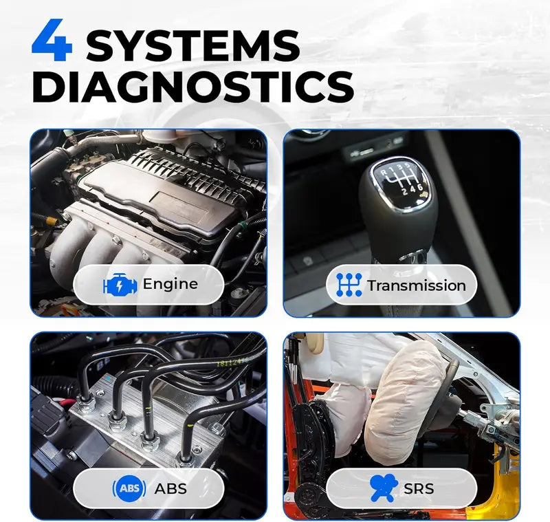 TOPDON ArtiDiag500 OBD2 Scanner, 4-System Car Diagnostic Tool with 6 Reset Functions, AutoVIN, Live Data, ABS SRS Engine Transmission